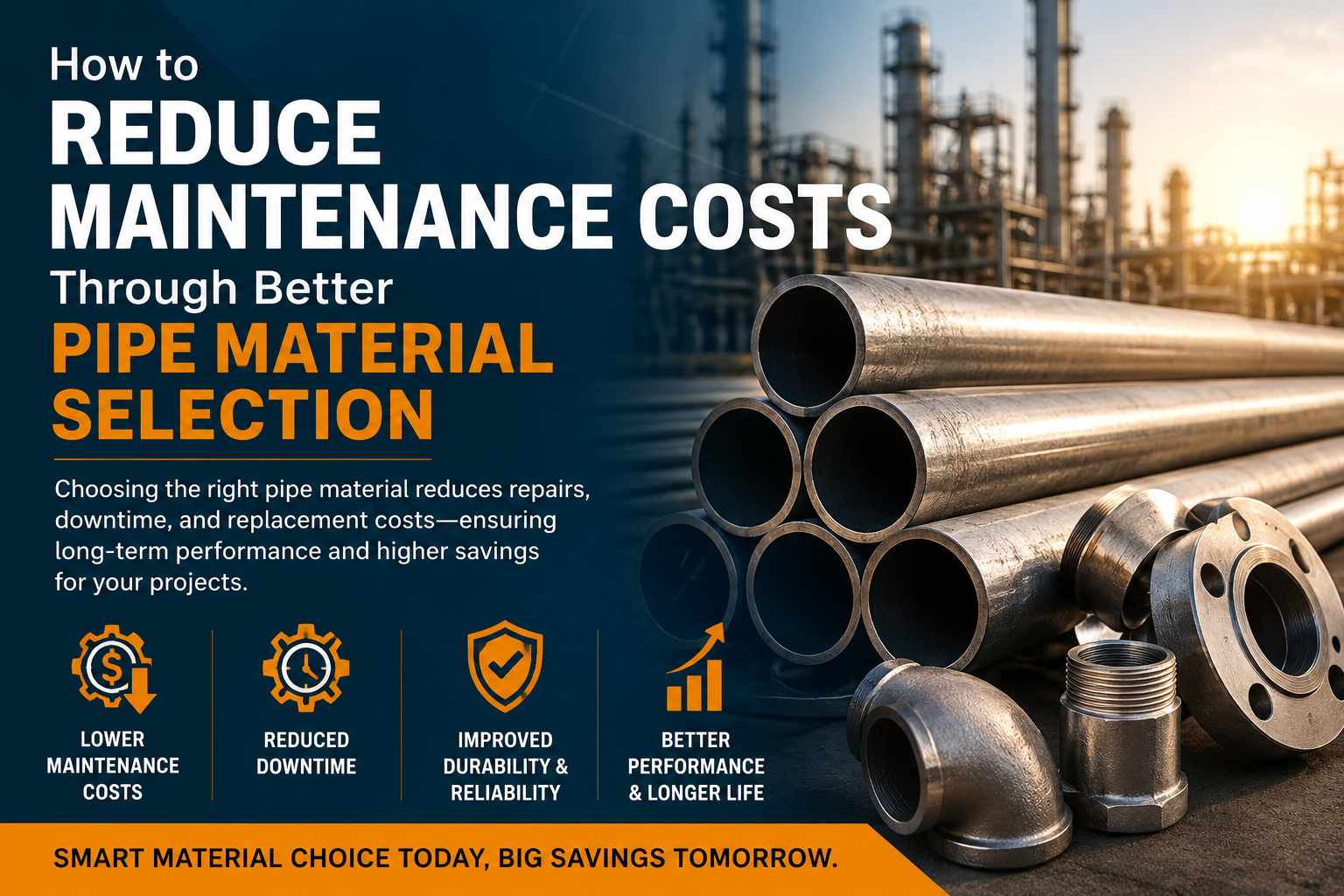 Pipe Selection Pipe Material Selection for Maintenance Cost Reduction