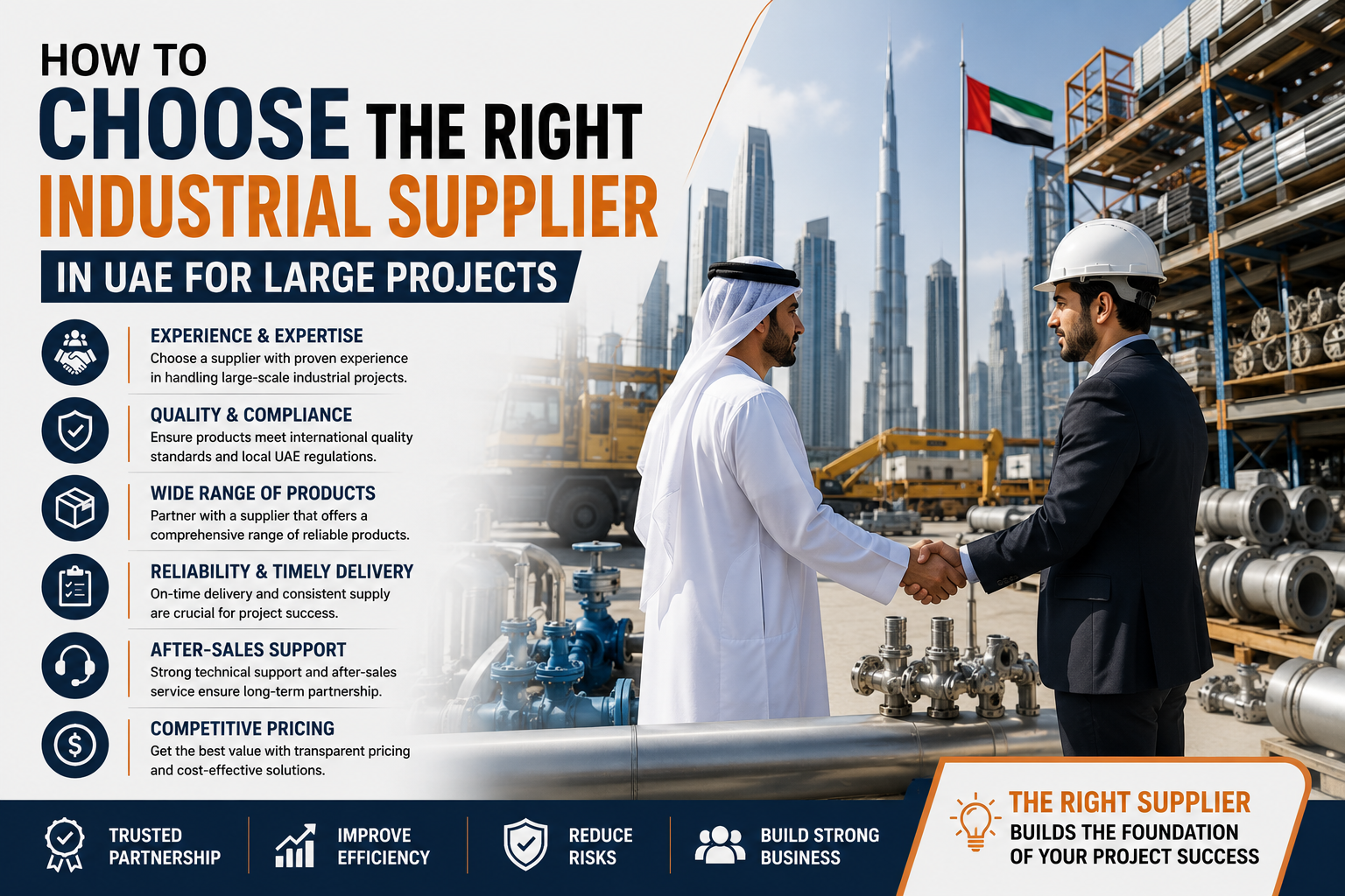 How to Choose the Right Industrial Supplier in UAE for Large Projects