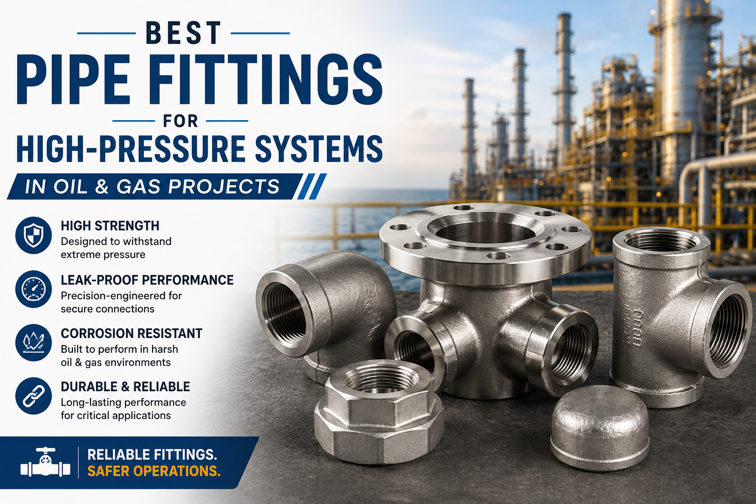 Best Pipe Fittings for High-Pressure Systems in Oil & Gas Projects