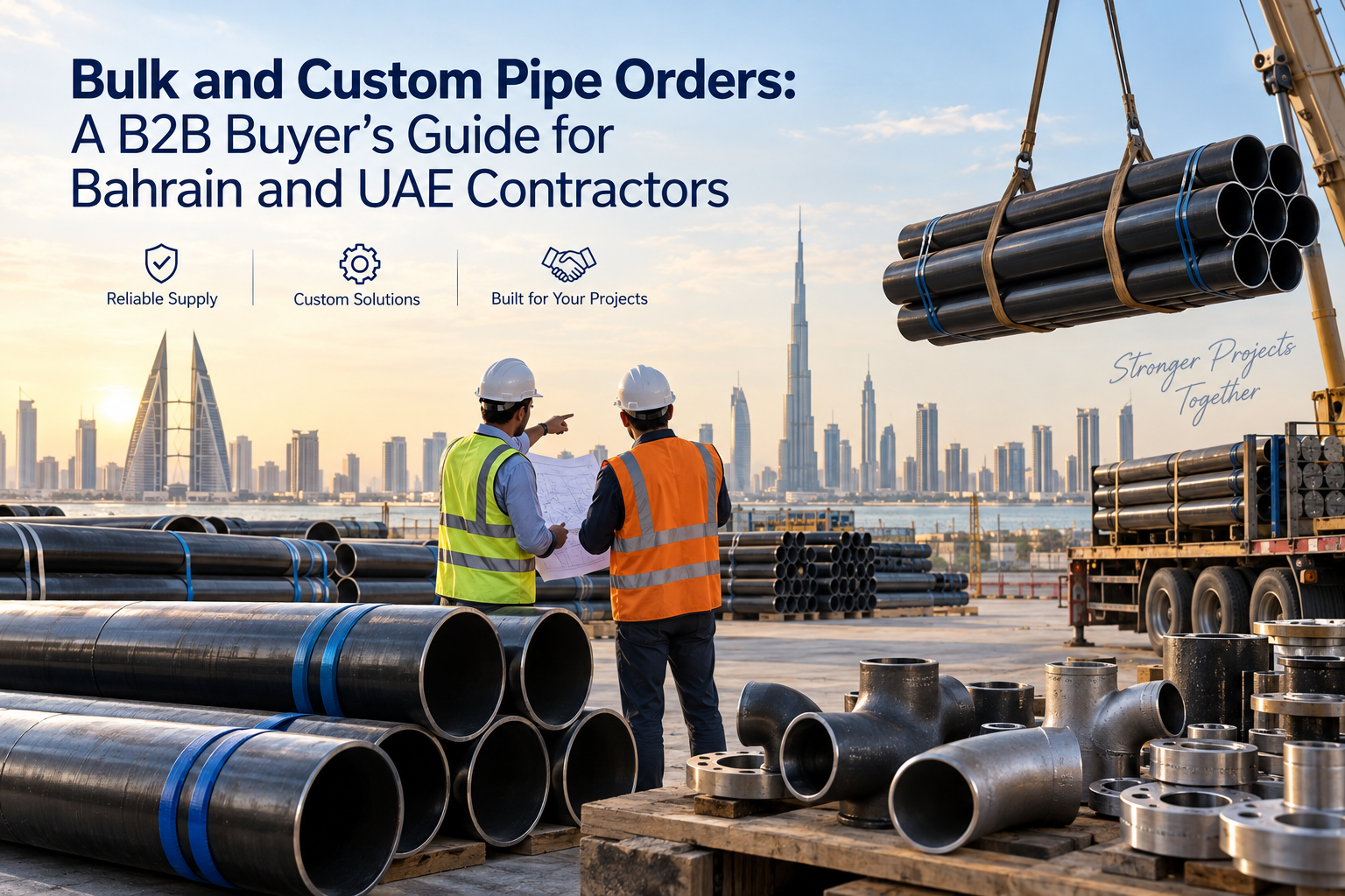 bulk pipe orders Bahrain UAE