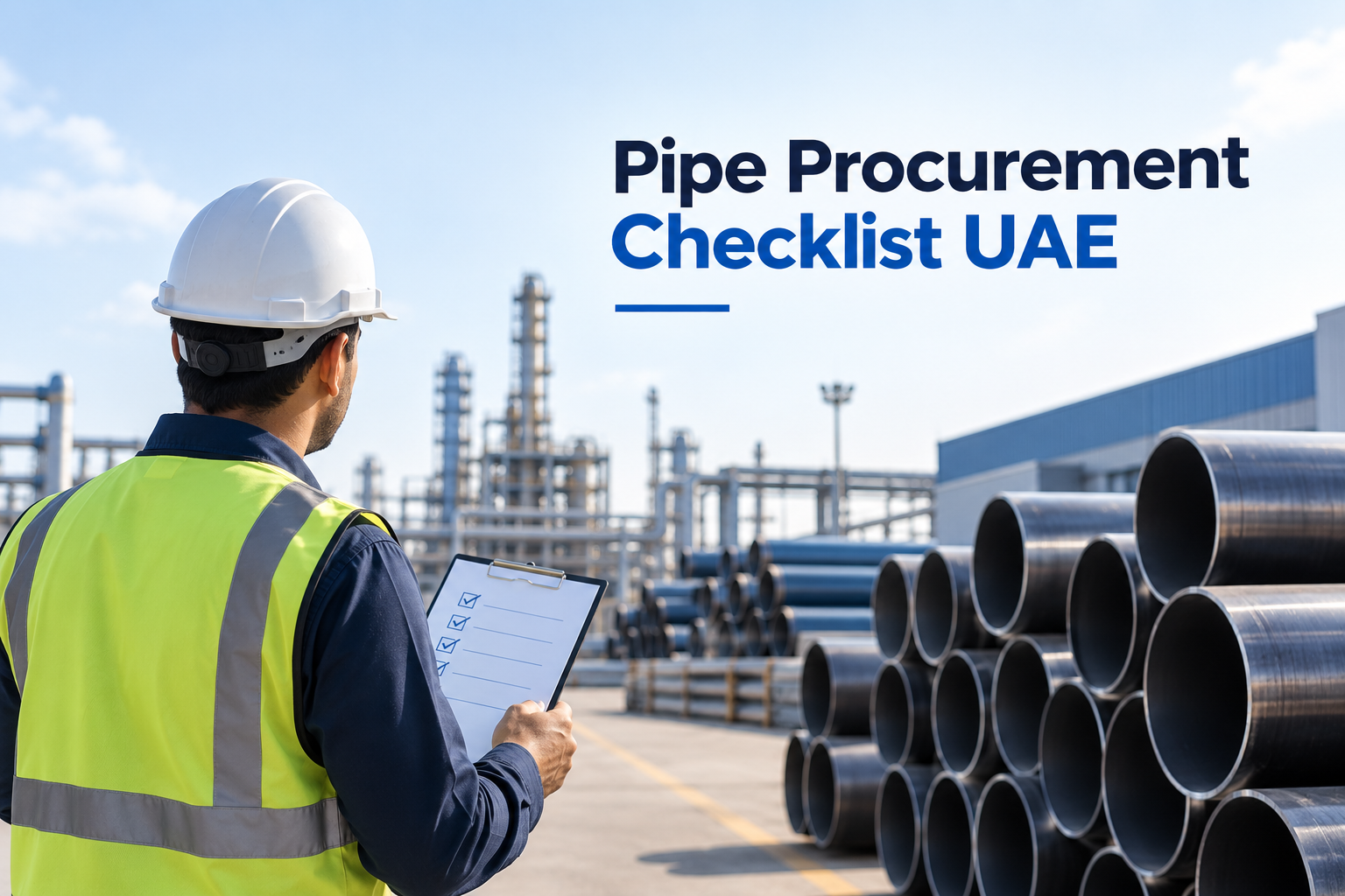 pipe procurement checklist UAE